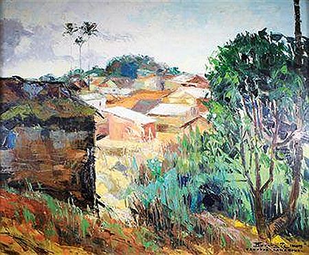 Marcel Buchaille : Vue de Yaundé (Cameroun)