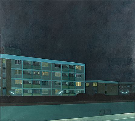 Bengt Hillgrund : Night in the residential area