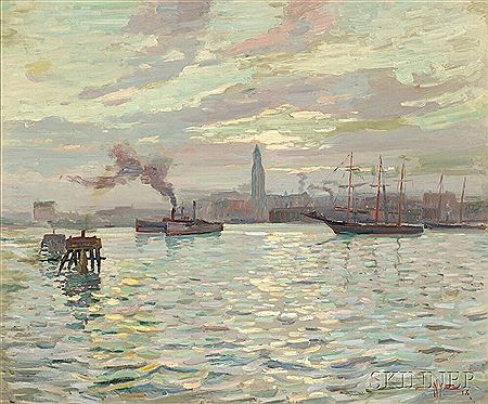 Edgar Nye : View of Baltimore Harbor