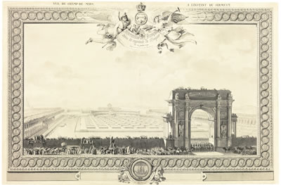 Jean Demosthene Dugourc : THE FESTIVAL OF THE FEDERATION, 1790