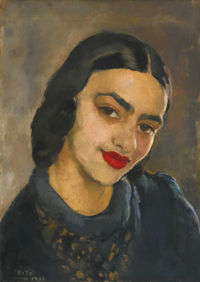 Amrita Sher-Gil : UNTITLED (SELF-PORTRAIT)