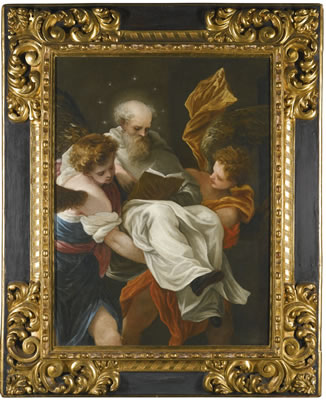 Juan Antonio Frias Y Escalante : SAINT PETER NOLASCO CARRIED TO THE ALTAR BY ANGELS