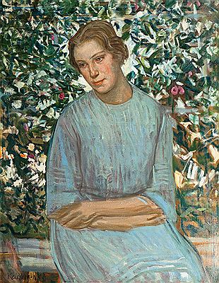 Karl Walter Leopold von Kalckreuth : Girl in Garden