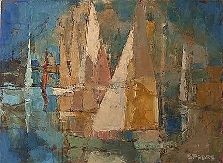 Frank Sydney Spears : ABSTRACT HARBOUR SCENE