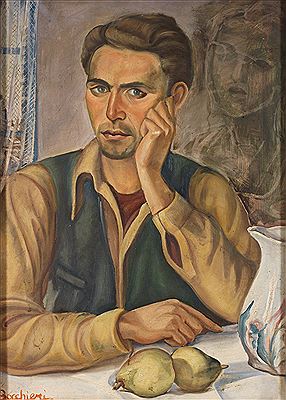 Emmanuel Bocchieri : AUTOPORTRAIT SELF PORTRAIT OF THE ARTIST