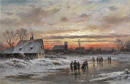 Paul Heitinger : WINTER LANDSCAPE, 1901