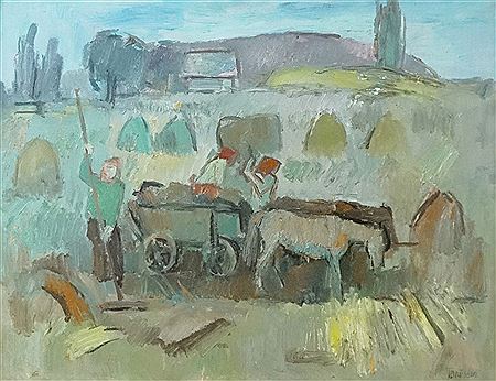 Traian Bradean : 'Gathering Hay'