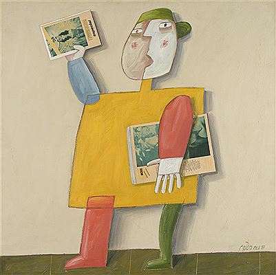 Gustavo Rosa : 'Le marchand de journaux, 1987'