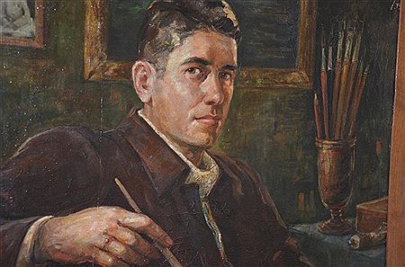 Nikolai Ivanovich Getman : Self-portrait 1949