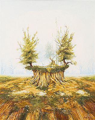 John Ridgewell : Tree Roots; a surreal landscape