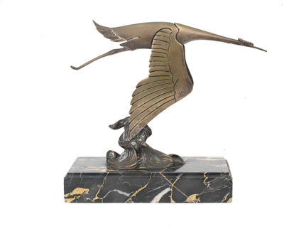 Francois Bazin : A Hispano-Suiza 'Flying Stork' deskpiece