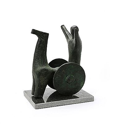 Paul Cederdorff : Sejersvogn bronze