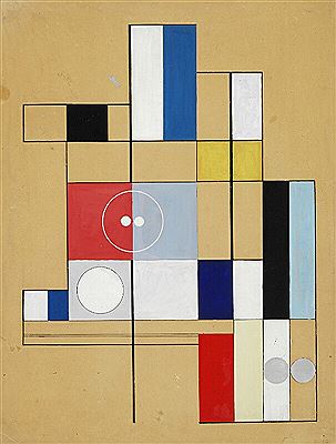 Franciska Clausen : Cercles et carré. Geometric composition, Paris