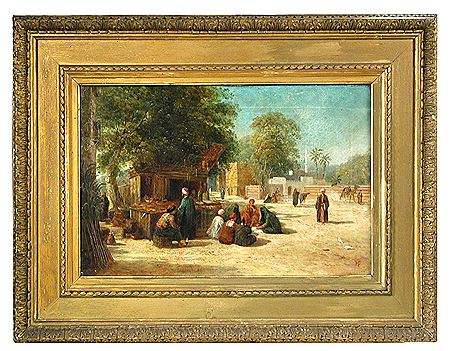 Henry Pilleau : Lantern Shop in the Esbekiah, Cairo