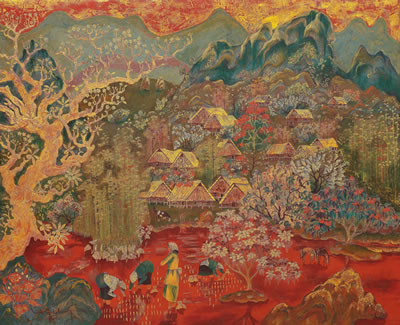 Tich Chu Hoang : Paysage du Tonkin (Tonkinese Landscape) (2)