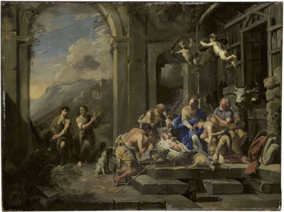 Domenico Gargiulo : The Adoration of the Shepherds