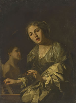 Bernardo Cavallino : Saint Cecilia