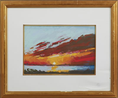 Joachim Cassel : 'Gulf Sunset,' 1972