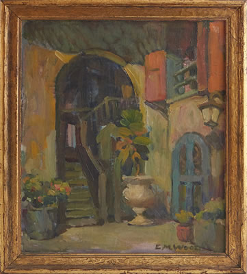 Ella Wood : French Quarter Courtyard