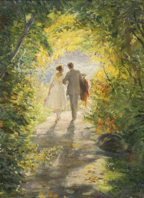 Josef Tomas Blazek : A Couple in the Park