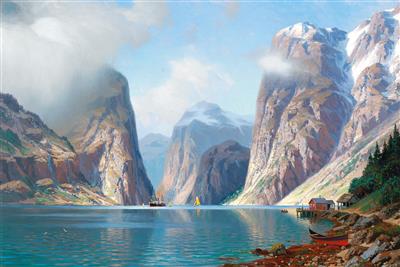 Johannes Harders : Fjordlandschaft