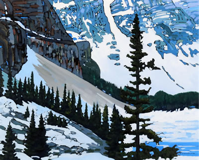 Harold William Townsend : MORAINE LAKE, LATE THAW