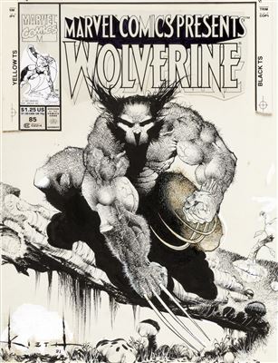 Sam Kieth : Sam Kieth Marvel Comics Presents #85 Cover Wolverine Original Art (Marvel, 1991)