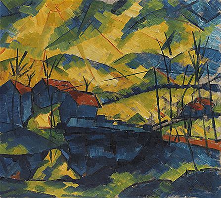 Fritz Schaefler : Landschaft. Um 1920