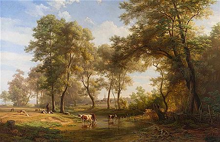 Johann Hans Beckmann : Landscape in Prien am Chiemsee