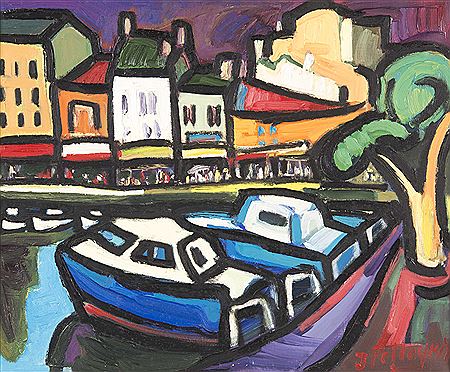 Jacques Pellegrin : Le port de Cassis