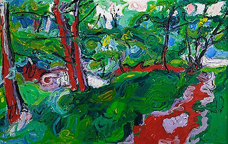 Alfred Wais : 'Waldbach rot', 1960