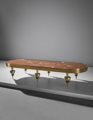 Gio Ponti : Important and rare low table, designed for the Contini Bonacossi residence, Quadreria Moderna, Villa Vittoria, Florence