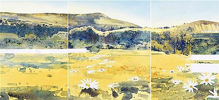 Ulrich Konrad Heinrich Schwanecke : Desert Landscape (triptych)