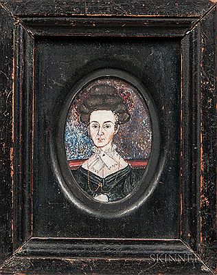 Ruth Whittier Shute : Miniature Portrait of Mrs. Amasa Edes