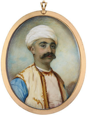 Ozias Humphry : PORTRAIT OF SULIMAN AGA LE LUNA