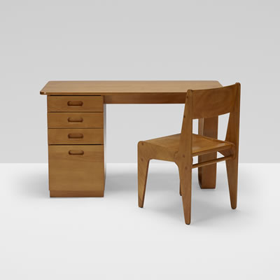 Marcel Breuer : Desk and chair for Bryn Mawr College